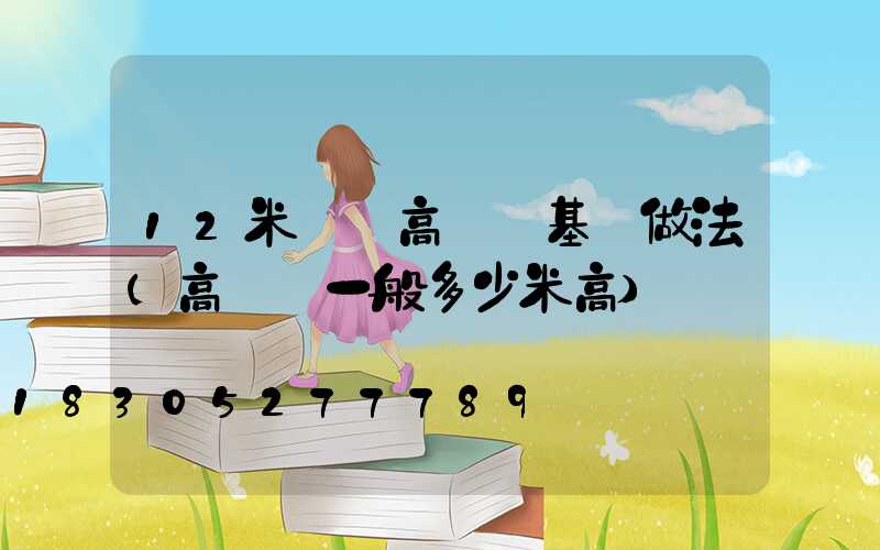 12米廣場高桿燈基礎做法(高桿燈一般多少米高)