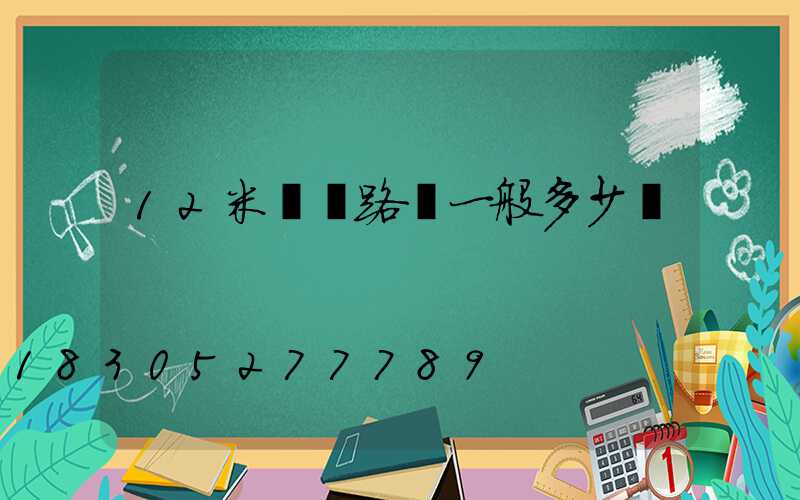 12米雙頭路燈一般多少錢