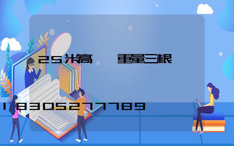 25米高桿燈重量三根