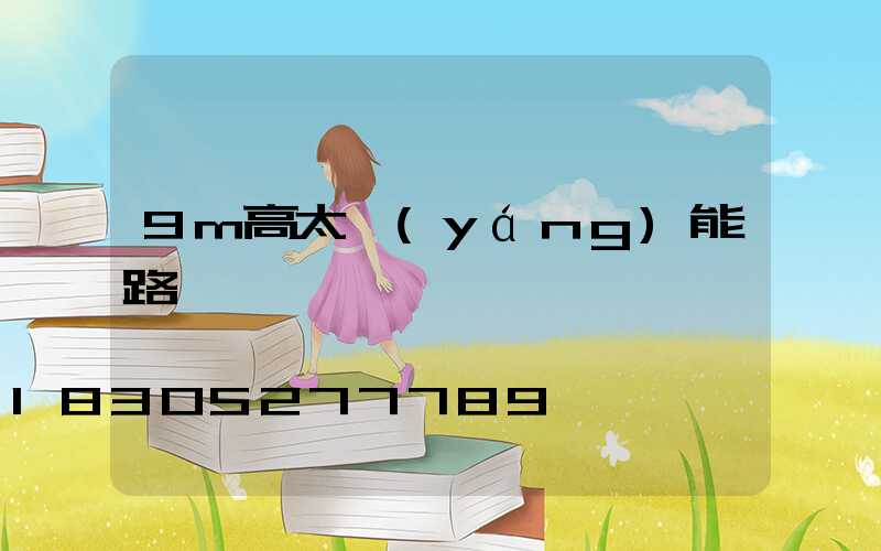 9m高太陽(yáng)能路燈