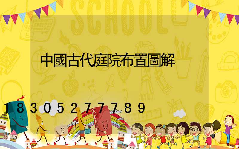 中國古代庭院布置圖解