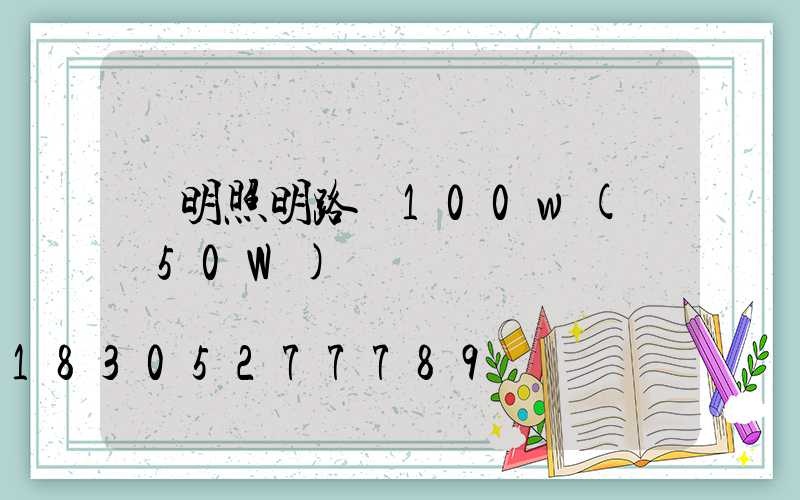 亞明照明路燈100w(燈頭50W)