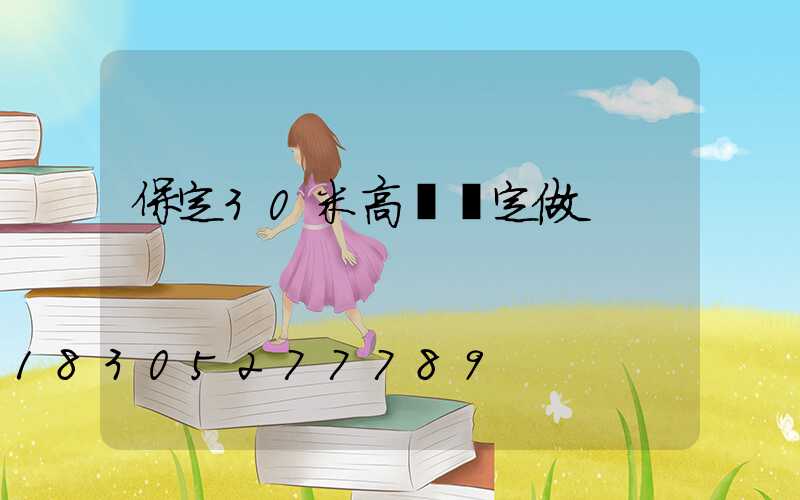 保定30米高桿燈定做