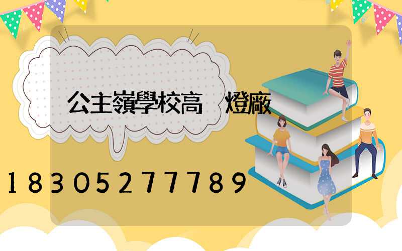 公主嶺學校高桿燈廠