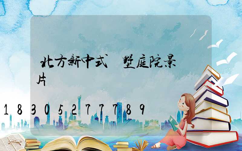 北方新中式別墅庭院景觀圖片