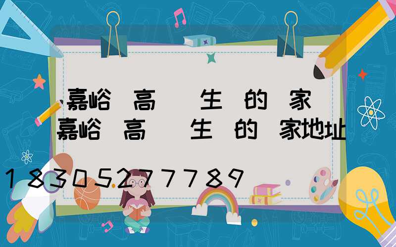 嘉峪關高桿燈生產的廠家(嘉峪關高桿燈生產的廠家地址)