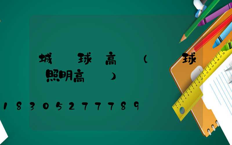 城陽區球場高桿燈(廣場球場照明高桿燈)