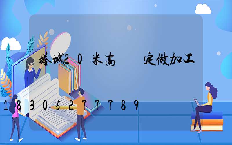 塔城20米高桿燈定做加工