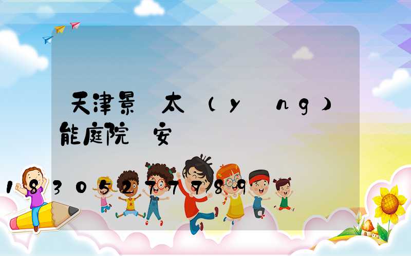 天津景觀太陽(yáng)能庭院燈安裝