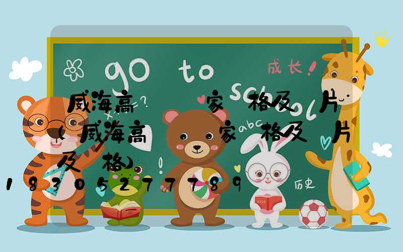 威海高桿燈廠家價格及圖片(威海高桿燈廠家價格及圖片及價格)