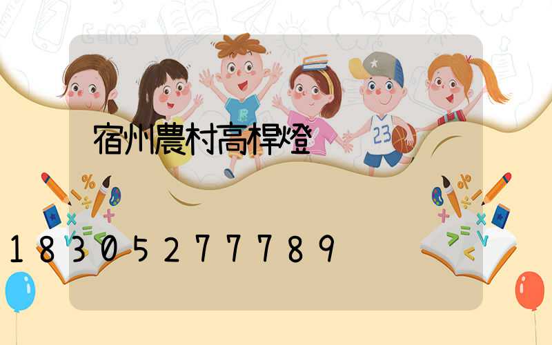 宿州農村高桿燈