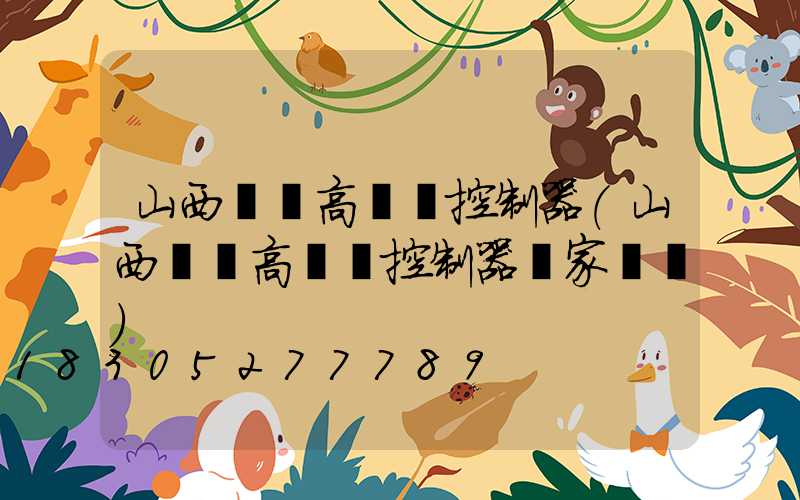 山西鋰電高桿燈控制器(山西鋰電高桿燈控制器廠家電話)