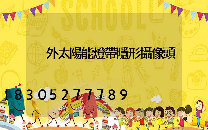 戶外太陽能燈帶隱形攝像頭