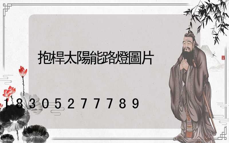抱桿太陽能路燈圖片