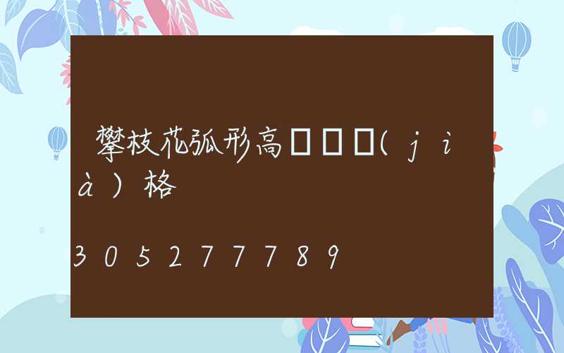 攀枝花弧形高桿燈價(jià)格
