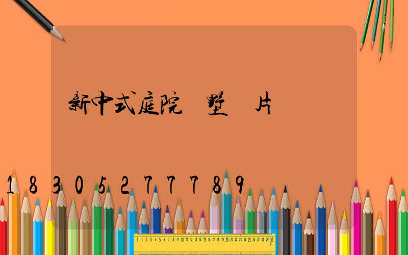 新中式庭院別墅圖片