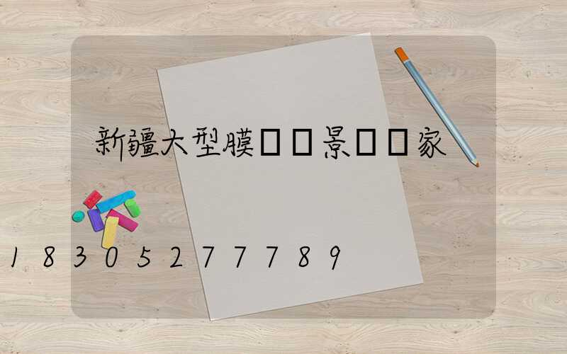 新疆大型膜結構景觀廠家