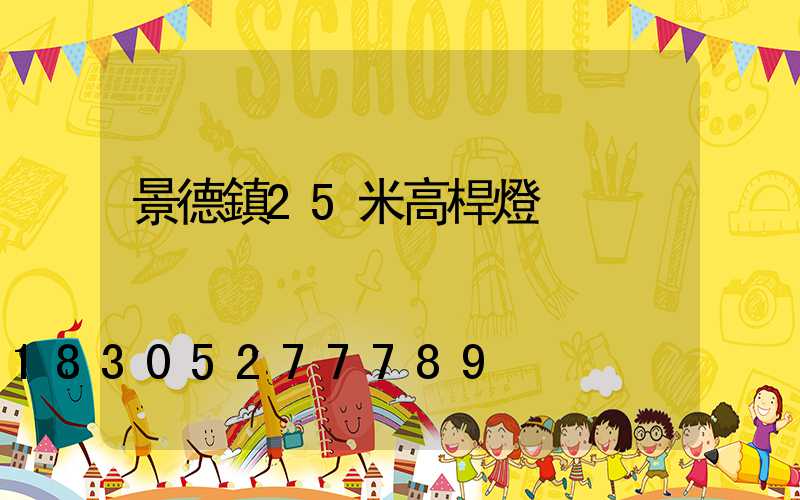 景德鎮25米高桿燈