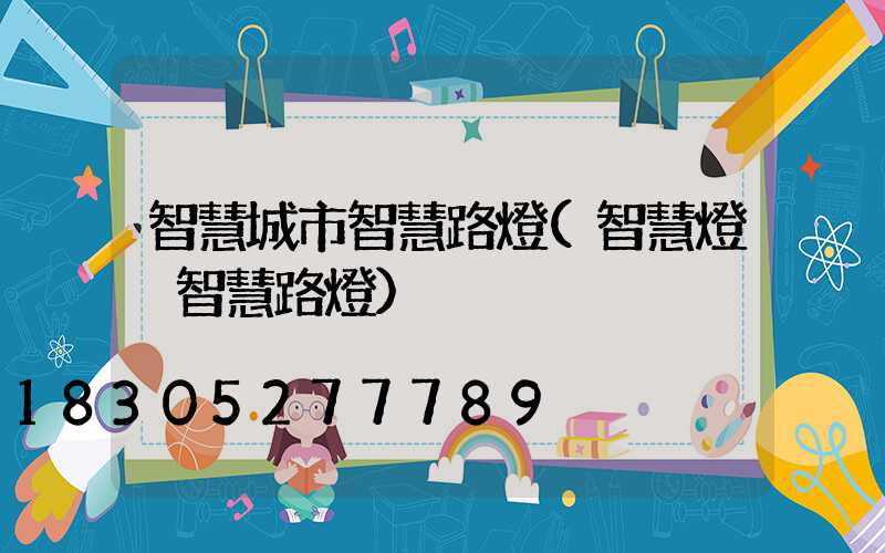 智慧城市智慧路燈(智慧燈桿智慧路燈)