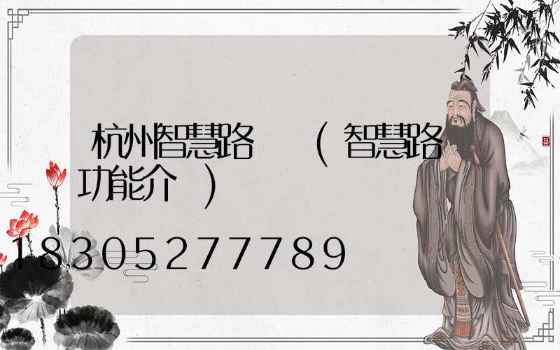杭州智慧路燈廠(智慧路燈功能介紹)