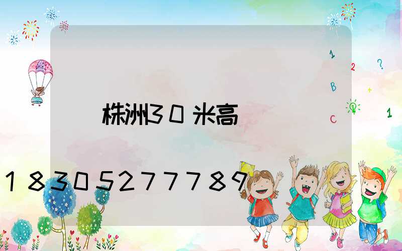株洲30米高桿燈