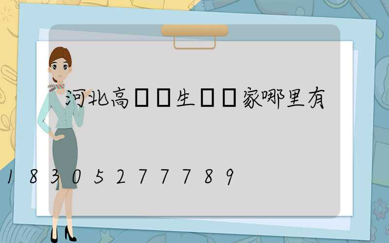 河北高桿燈生產廠家哪里有