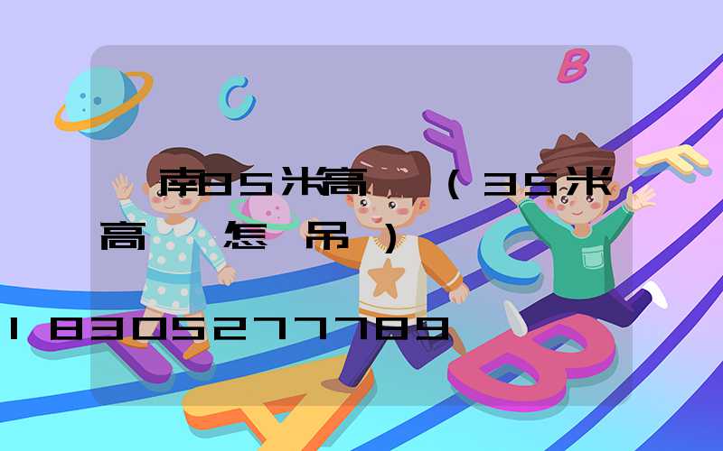 渭南35米高桿燈(35米高桿燈怎樣吊裝)