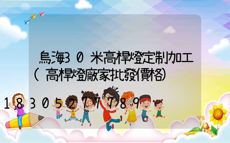 烏海30米高桿燈定制加工(高桿燈廠家批發價格)