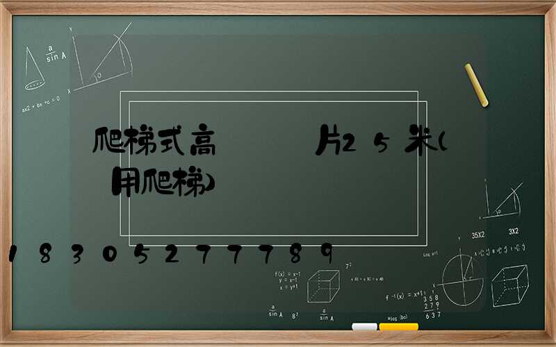 爬梯式高桿燈圖片25米(專用爬梯)