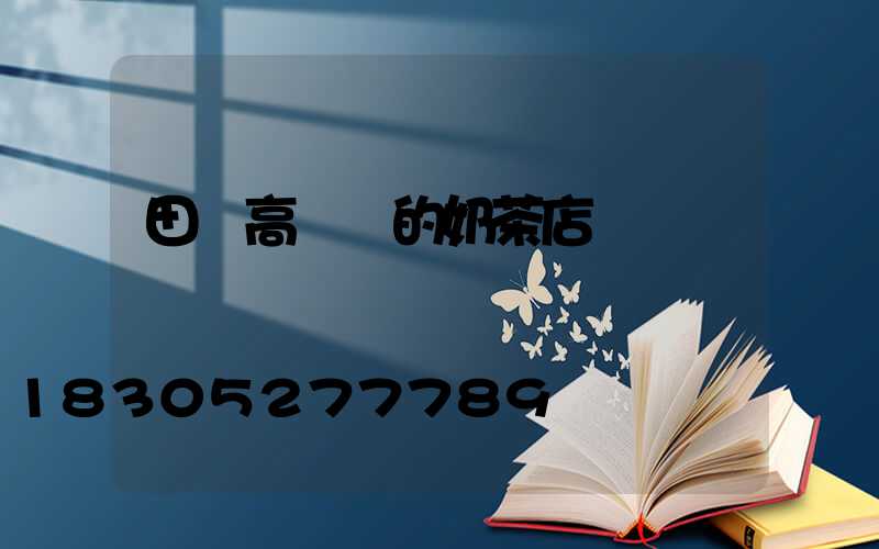 田陽高桿燈的奶茶店