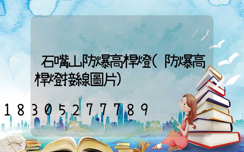 石嘴山防爆高桿燈(防爆高桿燈接線圖片)