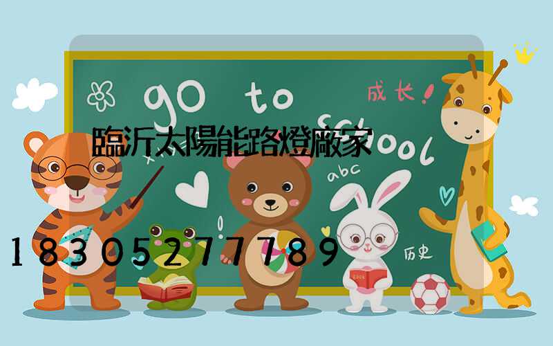 臨沂太陽能路燈廠家