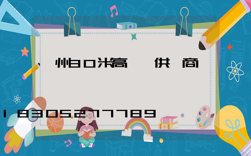 荊州30米高桿燈供應商