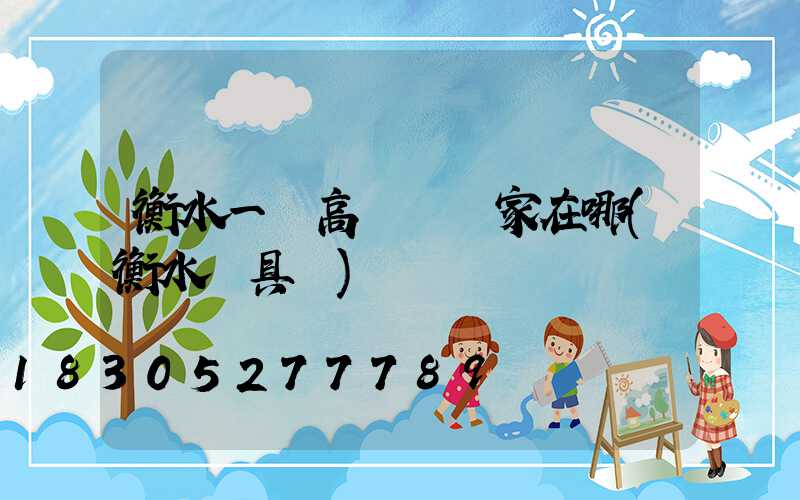 衡水一體高桿燈廠家在哪(衡水燈具廠)