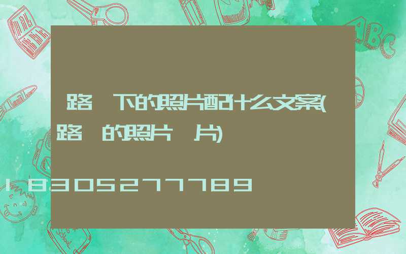 路燈下的照片配什么文案(路燈的照片圖片)