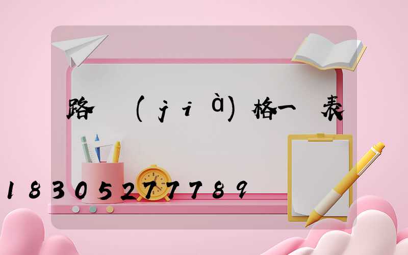 路燈價(jià)格一覽表