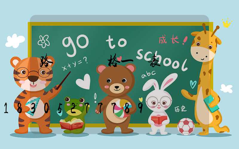 路燈燈桿價格一覽表