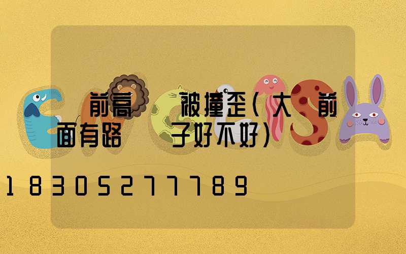 門前高桿燈被撞歪(大門前面有路燈桿子好不好)