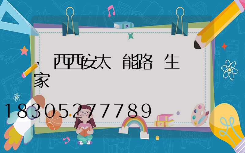 陜西西安太陽能路燈生產廠家