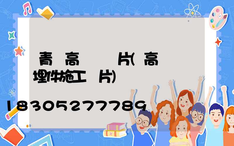 青島高桿燈圖片(高桿燈預埋件施工圖片)