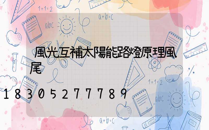 風光互補太陽能路燈原理風尾