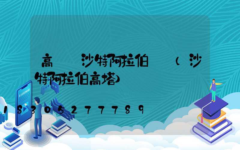 高桿燈沙特阿拉伯認證(沙特阿拉伯高塔)