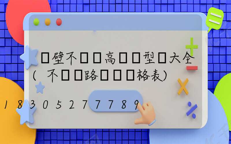 鶴壁不銹鋼高桿燈型號大全(不銹鋼路燈桿價格表)
